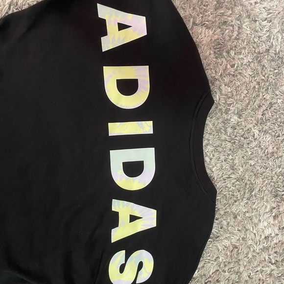 Adidas Black Tee with Reflective Logo - Picture 1 of 3